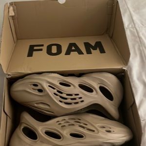 Adidas foam runners color tan size 11